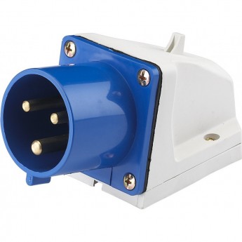 Вилка стационарная SCHNEIDER ELECTRIC DEKRAFT 523 2Р+РЕ 32А 220В IP44 ВС-102