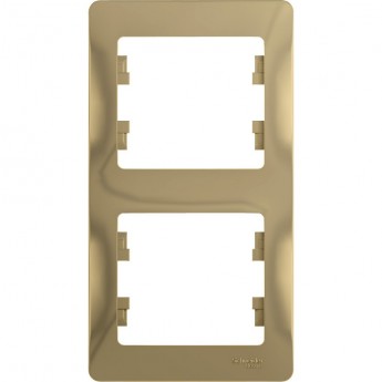 2-постовая рамка SCHNEIDER ELECTRIC GLOSSA, вертикальная, ТИТАН 2-постовая рамка SCHNEIDER ELECTRIC GLOSSA, вертикальная, ТИТАН