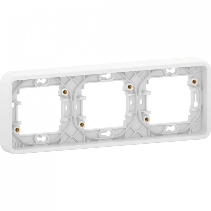 3-постовая рамка SCHNEIDER ELECTRIC MUREVA S горизонтальная, БЕЛЫЙ, IP55 MUR39109