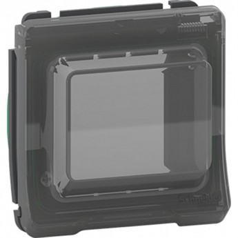 Накладка с крышкой SCHNEIDER ELECTRIC MUREVA S для механизмов Unica, АНТРАЦИТ, IP55