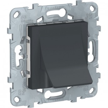 Вывод кабеля SCHNEIDER ELECTRIC UNICA NEW, 16 А, антрацит