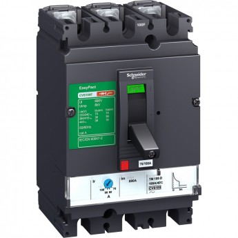 Автоматический выключатель 3P SCHNEIDER ELECTRIC EASYPACT CVS100F 36КА TM100D