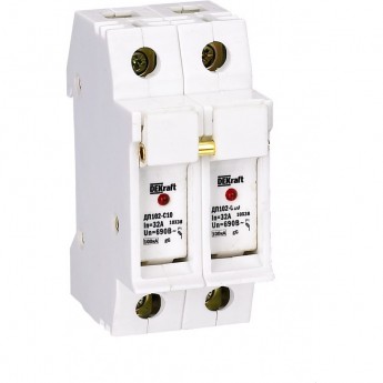 Держатель предохранителей SCHNEIDER ELECTRIC DEKRAFT типа C10 со светодиодной индикацией 2P Держатель предохранителей SCHNEIDER ELECTRIC DEKRAFT типа C10 со светодиодной индикацией 2P