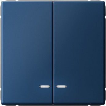 Выключатель 2-клавишный SCHNEIDER ELECTRIC ARTGALLERY GAL001153 (сх. 5а) 10AX с подсветкой механизм, аквамарин
